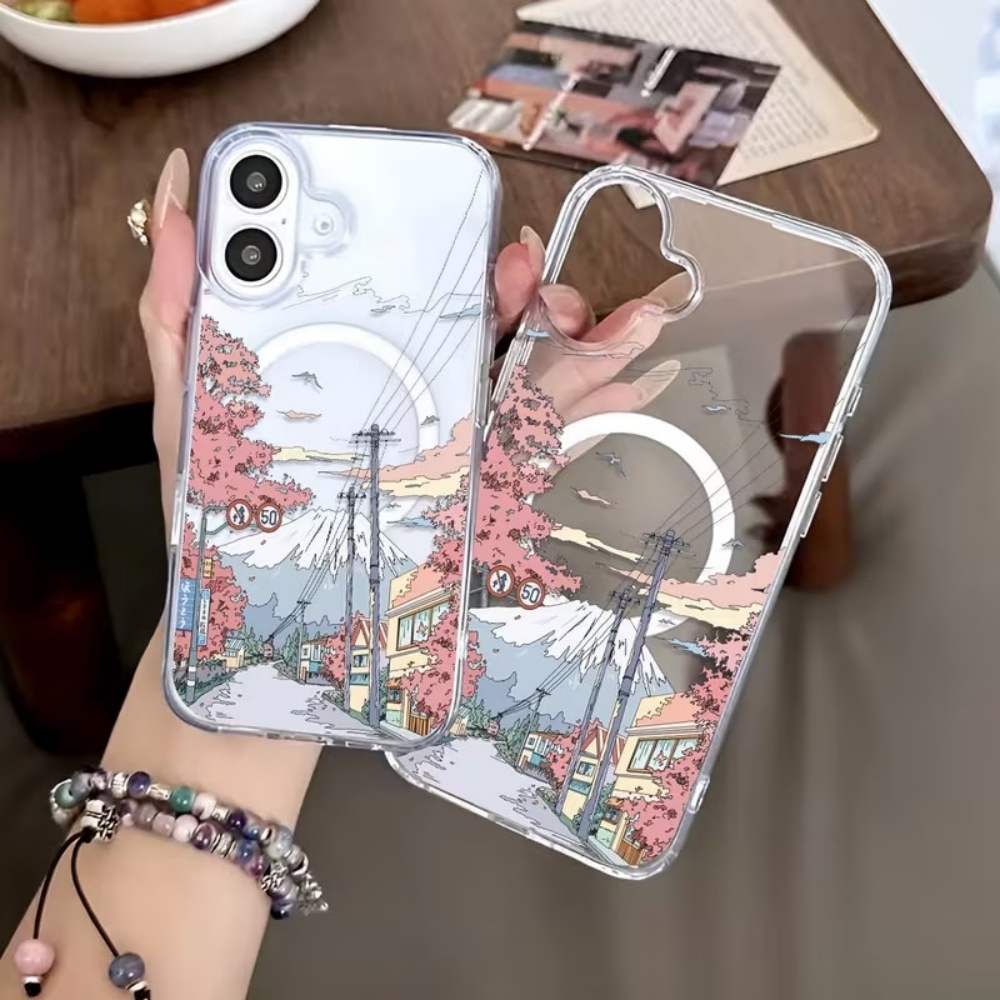 Phone Accessories Japan - Funda Transparente para iPhone con Diseño