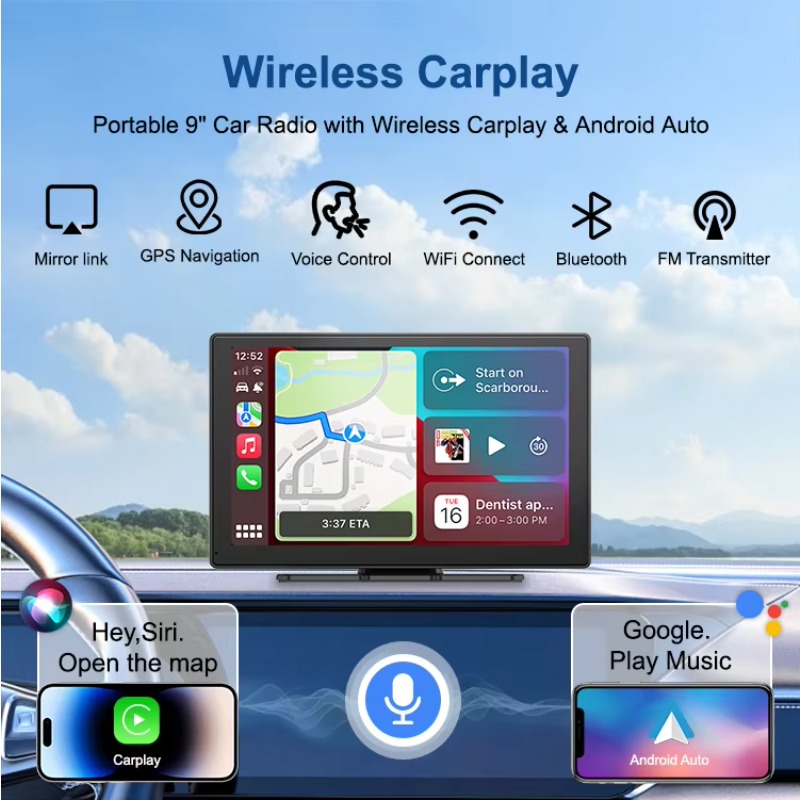 Pantalla Inteligente Carplay d - Micro Sd Card reseña y precio